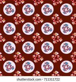 Abstract color seamless pattern for new background.