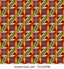 Abstract color seamless pattern for new background.