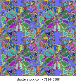 Abstract color seamless pattern for new background.