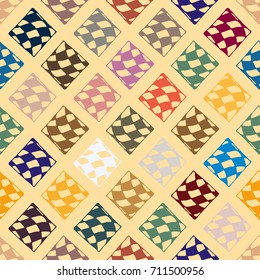 Abstract color seamless pattern for new background.