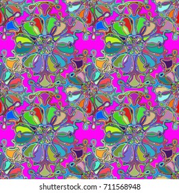 Abstract color seamless pattern for new background.