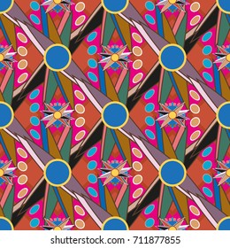 Abstract color seamless pattern for new background.