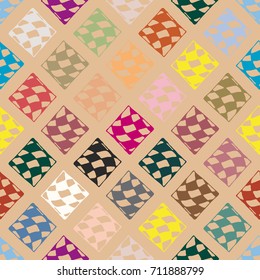 Abstract color seamless pattern for new background.