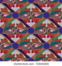 Abstract color seamless pattern for new background.
