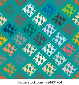 Abstract color seamless pattern for new background.