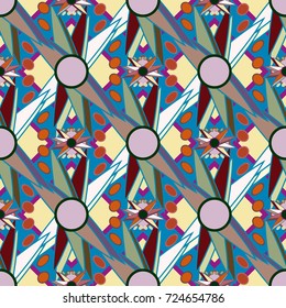 Abstract color seamless pattern for new background.