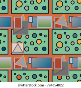 Abstract color seamless pattern for new background.