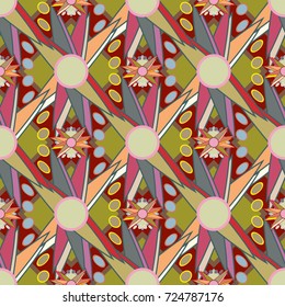 Abstract color seamless pattern for new background.