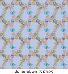 Abstract color seamless pattern for new background.