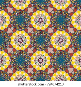 Abstract color seamless pattern for new background.