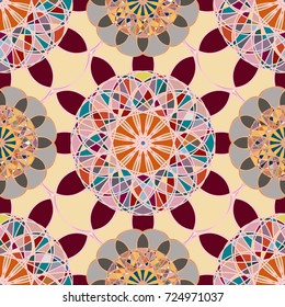 Abstract color seamless pattern for new background.