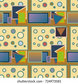 Abstract color seamless pattern for new background.