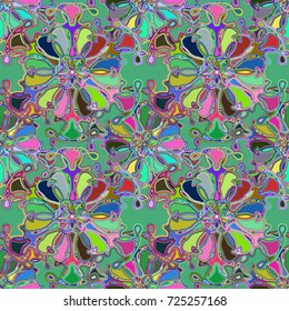 Abstract color seamless pattern for new background.