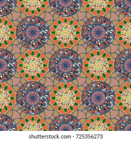 Abstract color seamless pattern for new background.