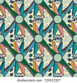Abstract color seamless pattern for new background.