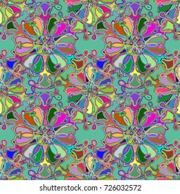 Abstract color seamless pattern for new background.