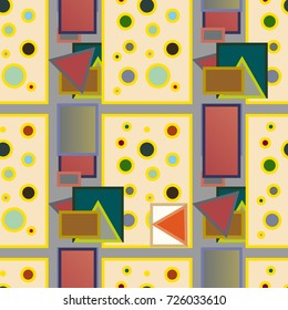 Abstract color seamless pattern for new background.