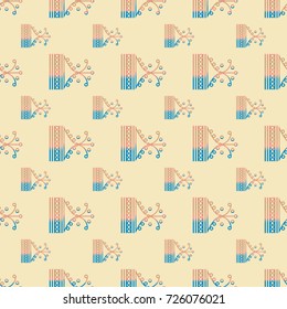 Abstract color seamless pattern for new background.