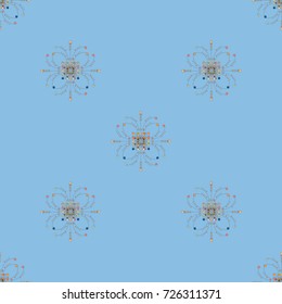 Abstract color seamless pattern for new background.