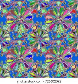 Abstract color seamless pattern for new background.