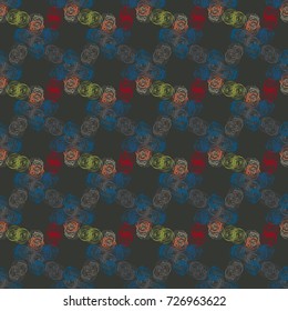 Abstract color seamless pattern for new background.