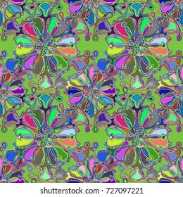 Abstract color seamless pattern for new background.