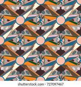 Abstract color seamless pattern for new background.