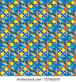 Abstract color seamless pattern for new background.