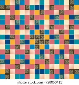 Abstract color seamless pattern for new background.