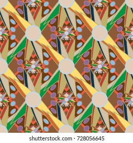 Abstract color seamless pattern for new background.