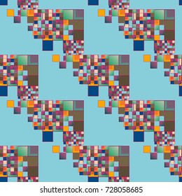 Abstract color seamless pattern for new background.
