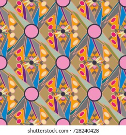 Abstract color seamless pattern for new background.