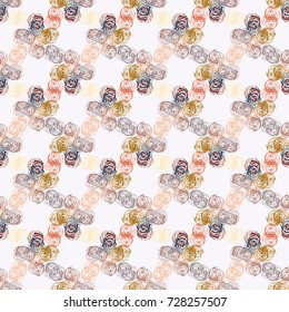 Abstract color seamless pattern for new background.