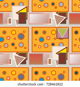 Abstract color seamless pattern for new background.