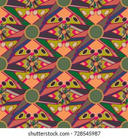 Abstract color seamless pattern for new background.