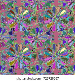 Abstract color seamless pattern for new background.