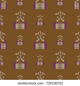 Abstract color seamless pattern for new background.