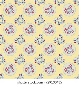 Abstract color seamless pattern for new background.