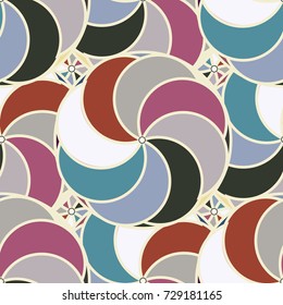 Abstract color seamless pattern for new background.