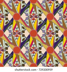 Abstract color seamless pattern for new background.