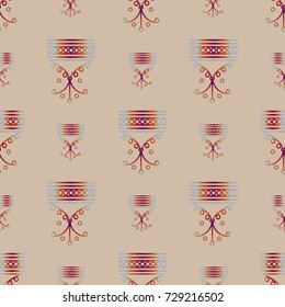 Abstract color seamless pattern for new background.