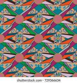 Abstract color seamless pattern for new background.