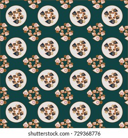 Abstract color seamless pattern for new background.