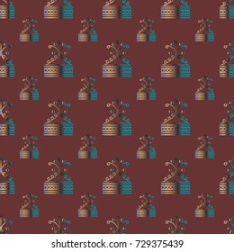 Abstract color seamless pattern for new background.