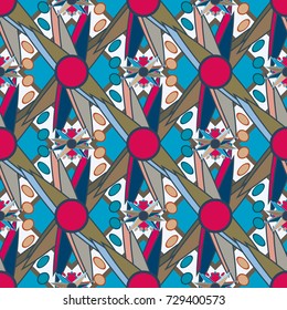 Abstract color seamless pattern for new background.