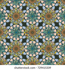 Abstract color seamless pattern for new background.