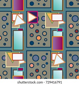 Abstract color seamless pattern for new background.