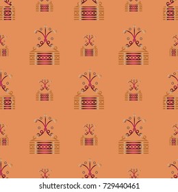 Abstract color seamless pattern for new background.