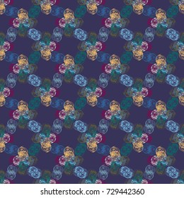 Abstract color seamless pattern for new background.