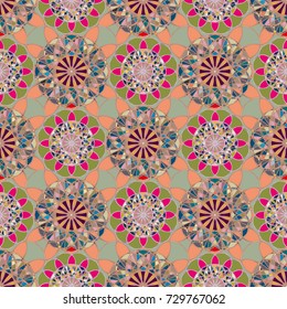 Abstract color seamless pattern for new background.